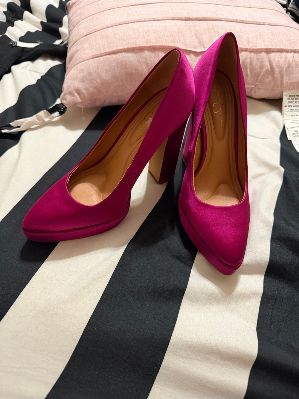 Jessica Simpson Hot Pink Platform Pump